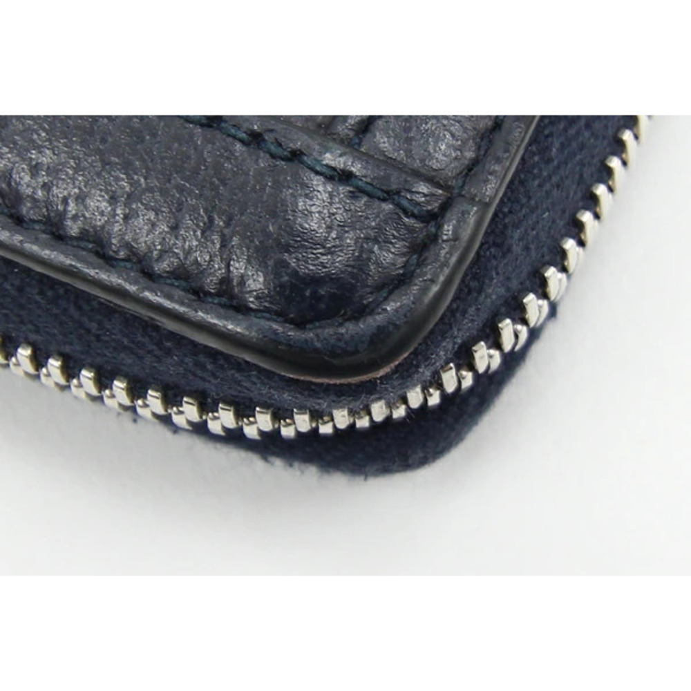 Gucci Ophidia GG Supreme Zip Around Wallet Navy Blue Leather Long - Picture 5 of 9